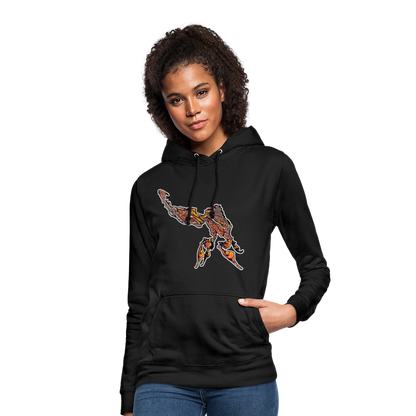 Frauen Freizeit-Hoodie Phyllocrania paradoxa male - Schwarz
