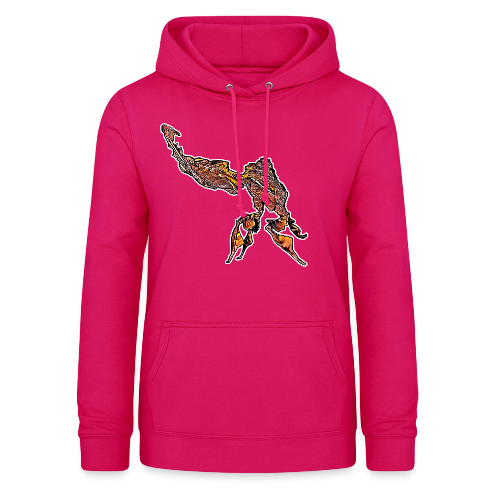 Frauen Freizeit-Hoodie Phyllocrania paradoxa male - dunkles Pink