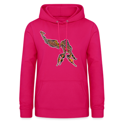 Frauen Freizeit-Hoodie Phyllocrania paradoxa male - dunkles Pink
