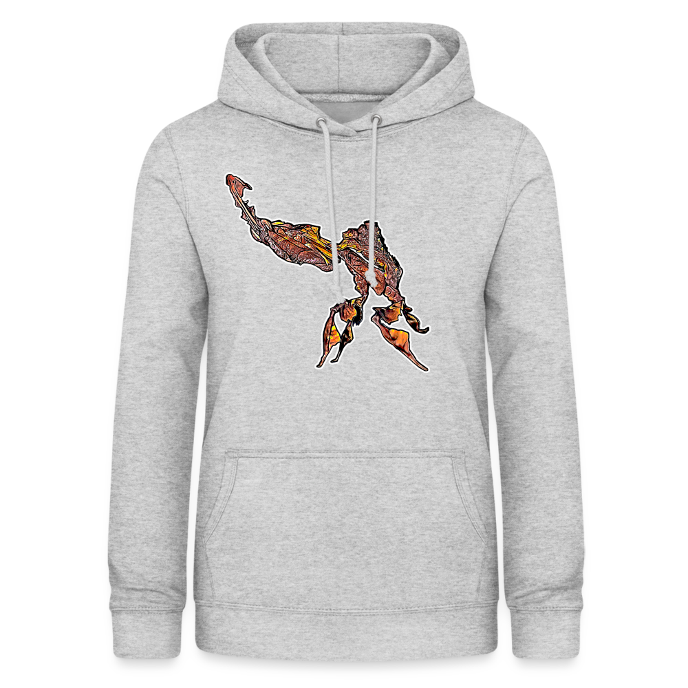 Frauen Freizeit-Hoodie Phyllocrania paradoxa male - Hellgrau meliert