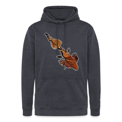 Unisex Vintage Hoodie Phyllocrania paradoxa female - Vintage Navy