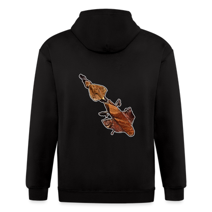 Männer Heavyweight Zip-Hoodie Phyllocrania paradoxa female - Schwarz