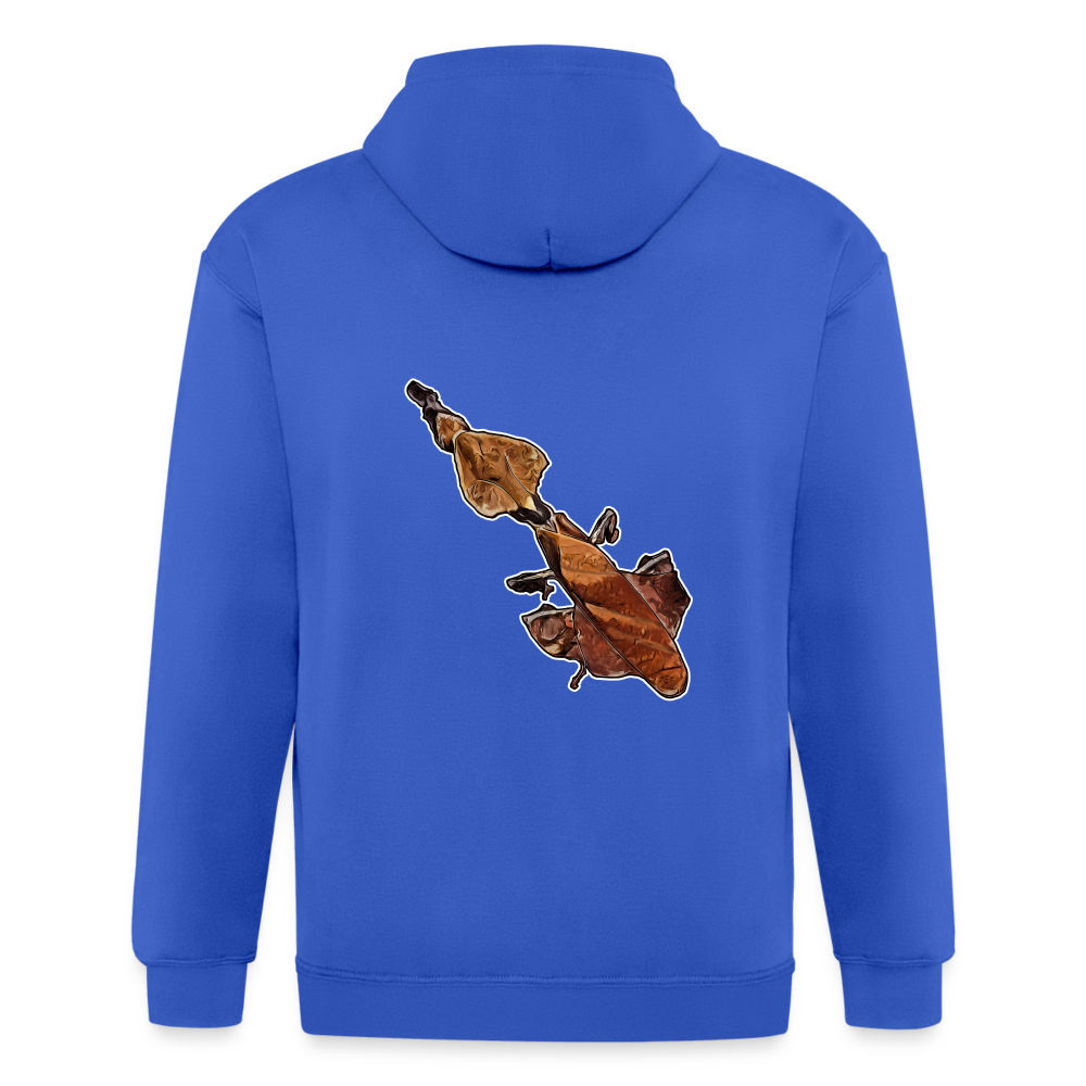 Männer Heavyweight Zip-Hoodie Phyllocrania paradoxa female - Königsblau