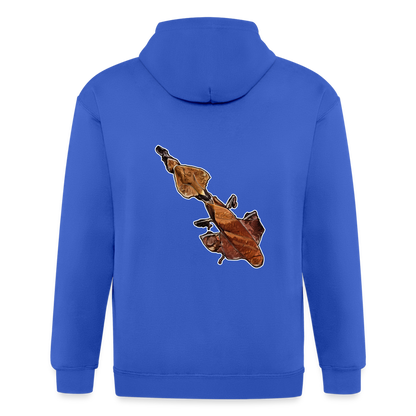 Männer Heavyweight Zip-Hoodie Phyllocrania paradoxa female - Königsblau