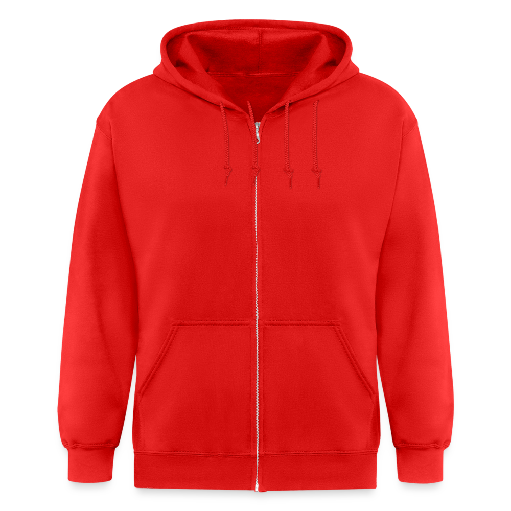 Männer Heavyweight Zip-Hoodie Phyllocrania paradoxa female - Rot