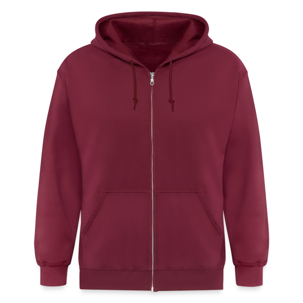 Männer Heavyweight Zip-Hoodie Phyllocrania paradoxa female - Maroon