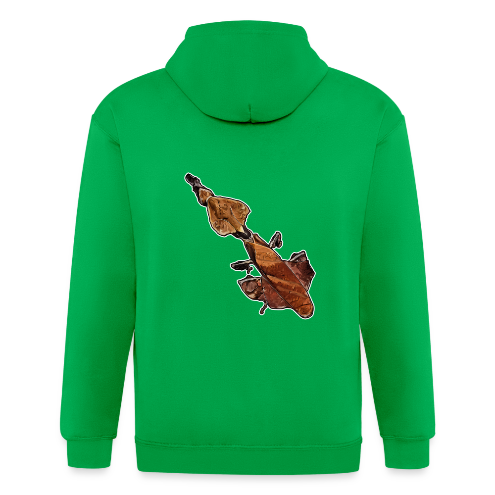 Männer Heavyweight Zip-Hoodie Phyllocrania paradoxa female - Kelly Green