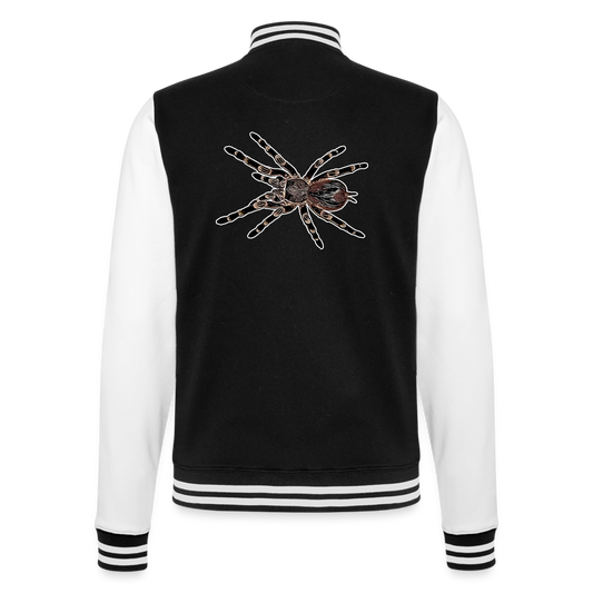 Unisex College-Sweatjacke Acanthoscurria geniculata - Schwarz/Weiß