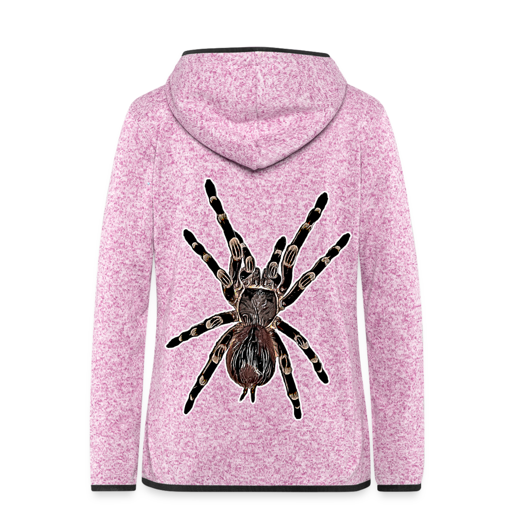 Frauen Kapuzen-Fleecejacke Acanthoscurria geniculata - Lila meliert