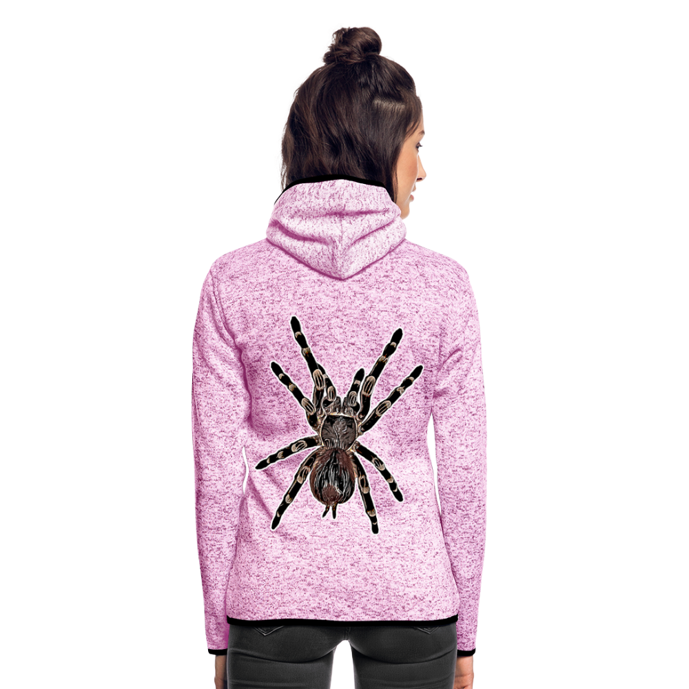 Frauen Kapuzen-Fleecejacke Acanthoscurria geniculata - Lila meliert