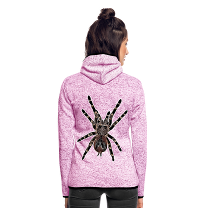 Frauen Kapuzen-Fleecejacke Acanthoscurria geniculata - Lila meliert