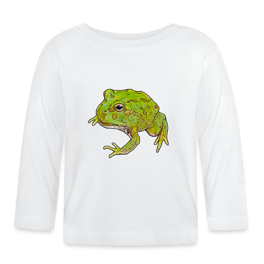 Baby Longsleeve Ceratophrys cranwelli Peppermint Blue - weiß