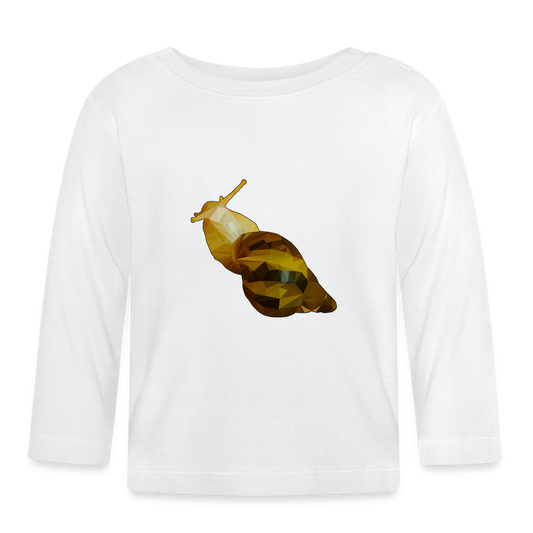 Baby Longsleeve Achatina reticulata Low Poly - weiß