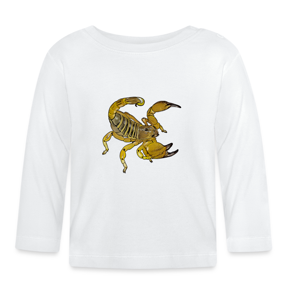 Baby Longsleeve Scorpio maurus palmatus - weiß