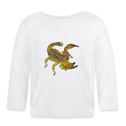 Baby Longsleeve Scorpio maurus palmatus - weiß