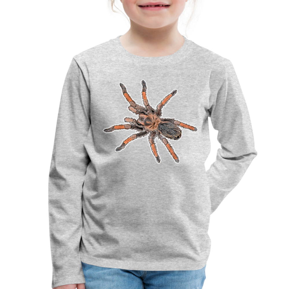 Kinder Longsleeve Brachypelma emilia - Grau meliert