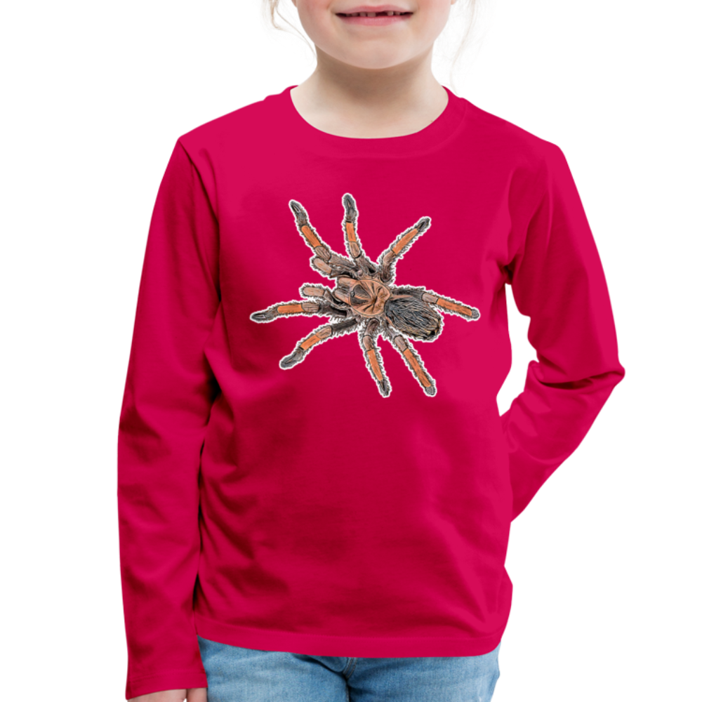 Kinder Longsleeve Brachypelma emilia - dunkles Pink