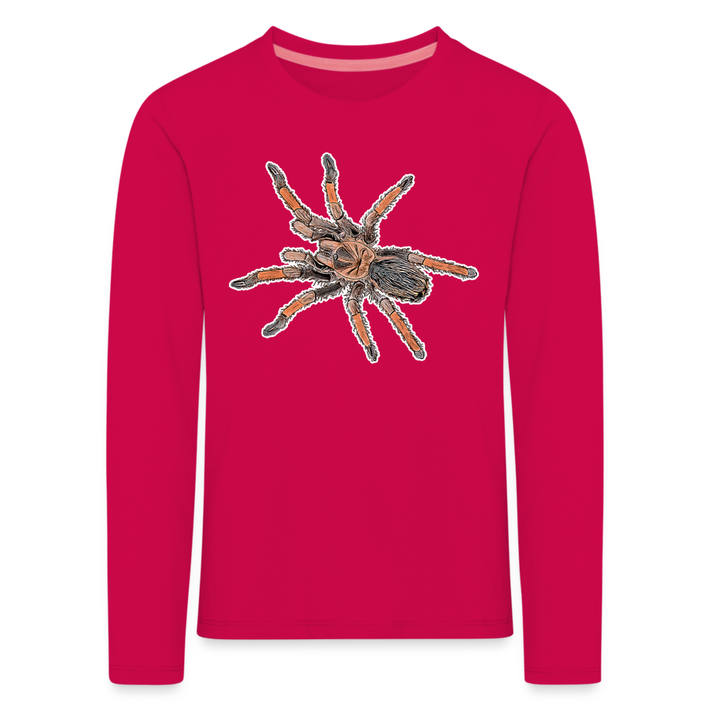 Kinder Longsleeve Brachypelma emilia - dunkles Pink