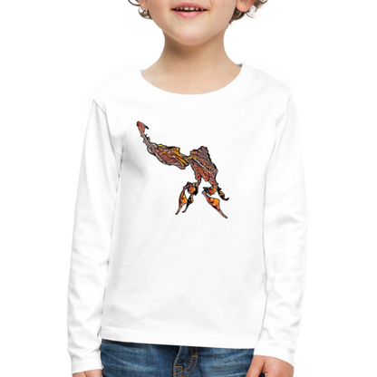 Kinder Longsleeve Phyllocrania paradoxa male - weiß