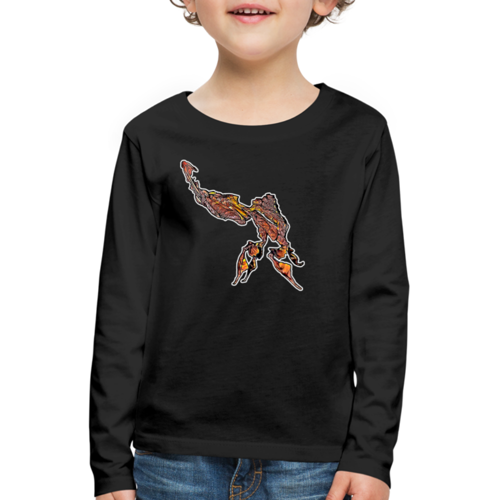 Kinder Longsleeve Phyllocrania paradoxa male - Schwarz