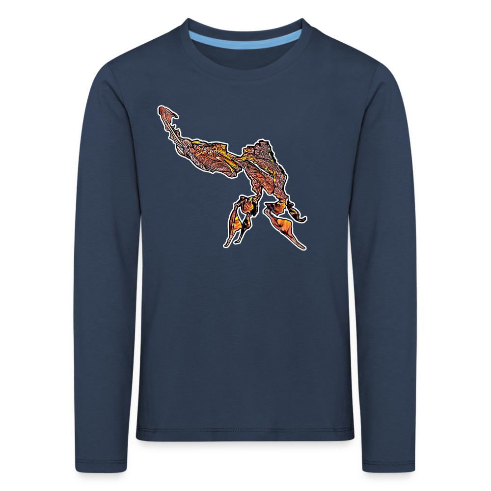 Kinder Longsleeve Phyllocrania paradoxa male - Navy