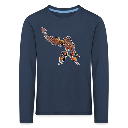 Kinder Longsleeve Phyllocrania paradoxa male - Navy