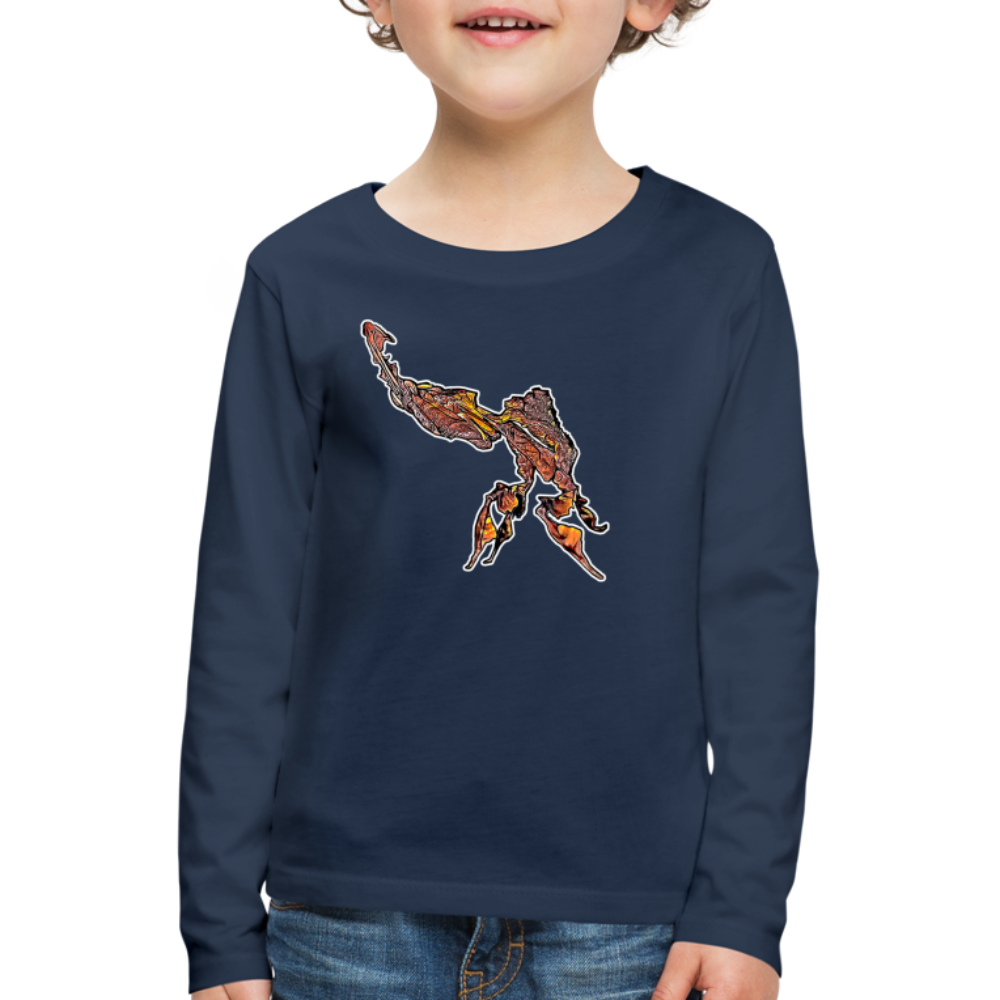 Kinder Longsleeve Phyllocrania paradoxa male - Navy