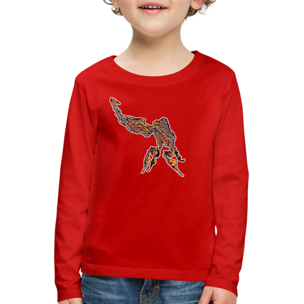 Kinder Longsleeve Phyllocrania paradoxa male - Rot
