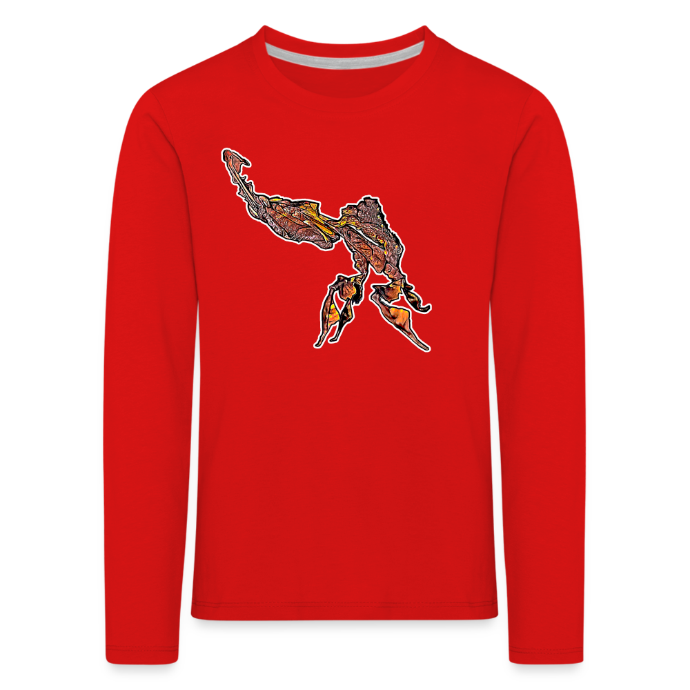 Kinder Longsleeve Phyllocrania paradoxa male - Rot