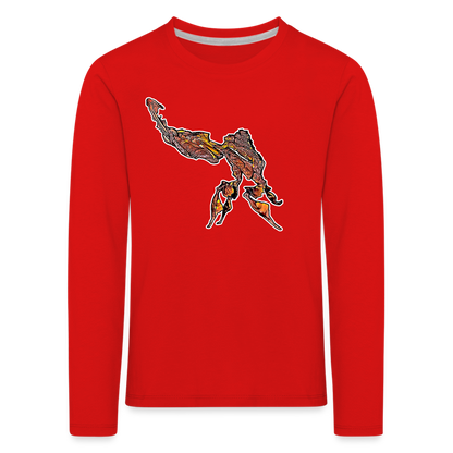 Kinder Longsleeve Phyllocrania paradoxa male - Rot