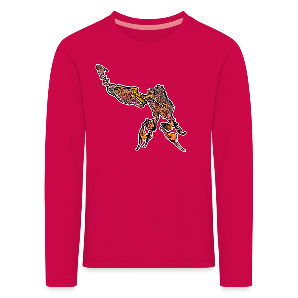 Kinder Longsleeve Phyllocrania paradoxa male - dunkles Pink
