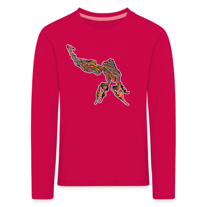 Kinder Longsleeve Phyllocrania paradoxa male - dunkles Pink