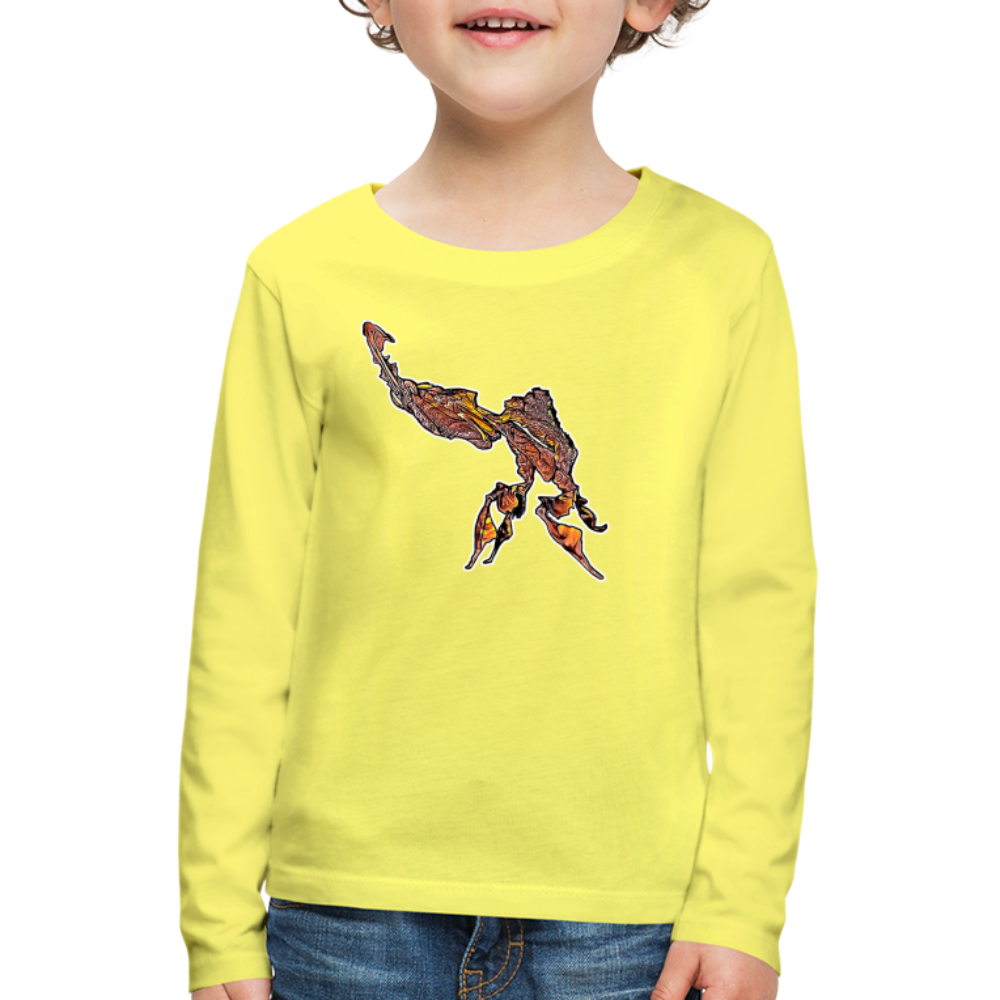 Kinder Longsleeve Phyllocrania paradoxa male - Gelb