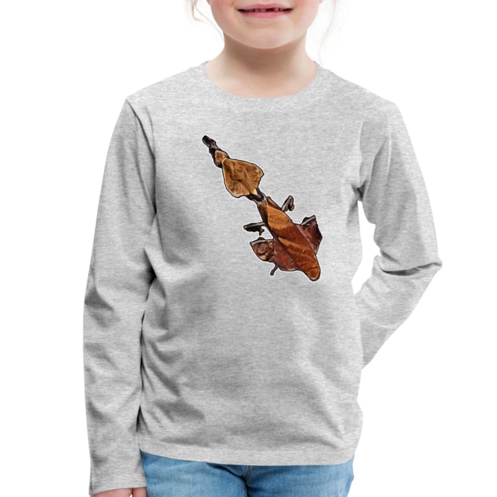 Kinder Longsleeve Phyllocrania paradoxa female - Grau meliert