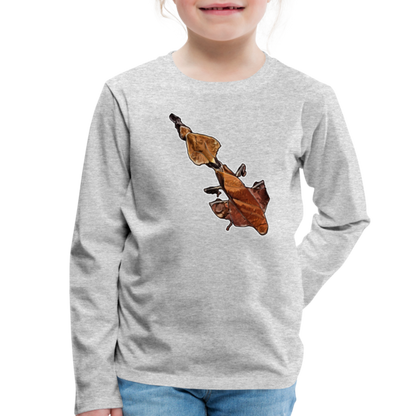 Kinder Longsleeve Phyllocrania paradoxa female - Grau meliert