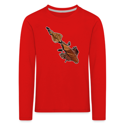 Kinder Longsleeve Phyllocrania paradoxa female - Rot