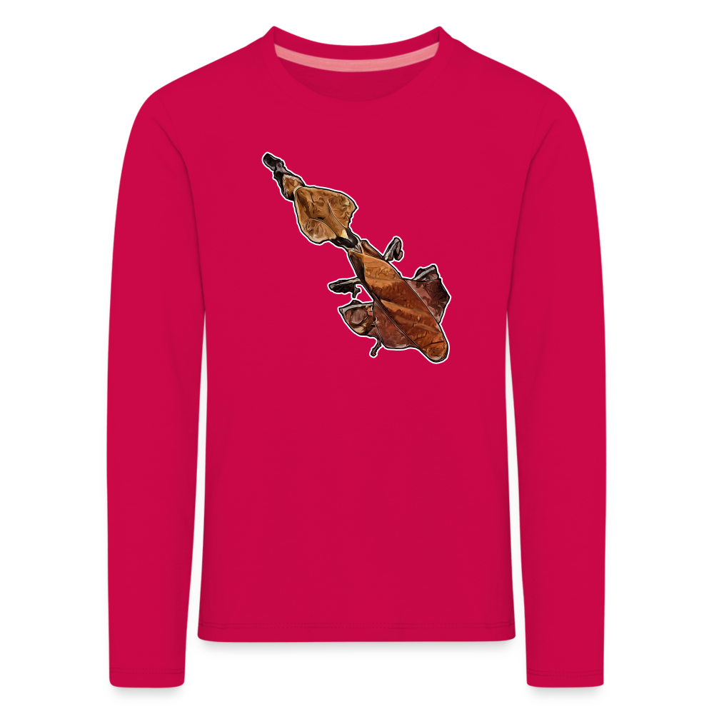 Kinder Longsleeve Phyllocrania paradoxa female - dunkles Pink