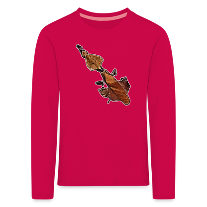 Kinder Longsleeve Phyllocrania paradoxa female - dunkles Pink
