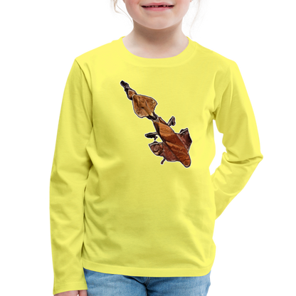 Kinder Longsleeve Phyllocrania paradoxa female - Gelb