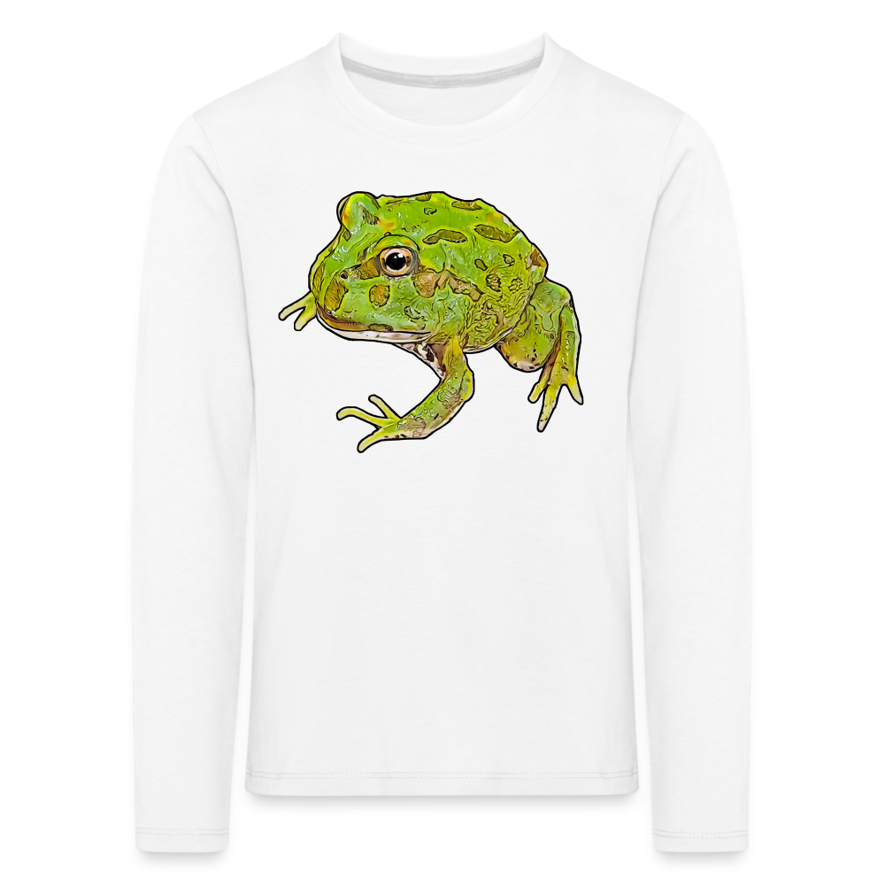 Kinder Longsleeve Ceratophrys cranwelli Peppermint Blue - weiß