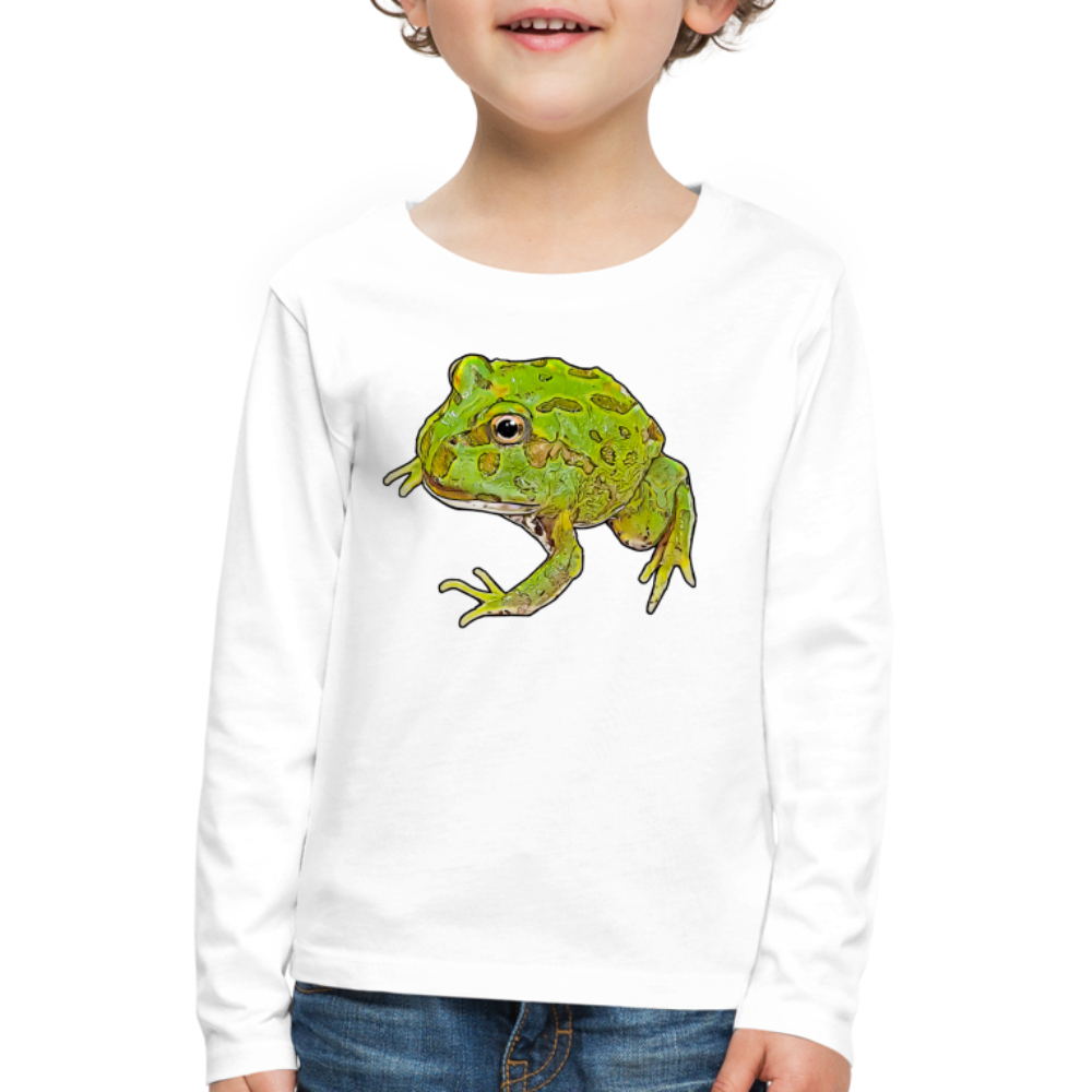 Kinder Longsleeve Ceratophrys cranwelli Peppermint Blue - weiß