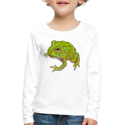 Kinder Longsleeve Ceratophrys cranwelli Peppermint Blue - weiß