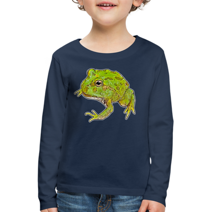 Kinder Longsleeve Ceratophrys cranwelli Peppermint Blue - Navy