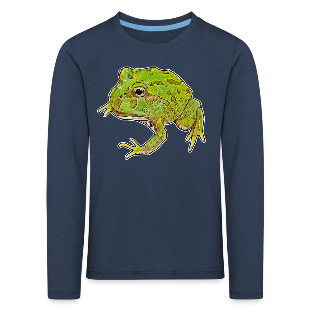 Kinder Longsleeve Ceratophrys cranwelli Peppermint Blue - Navy