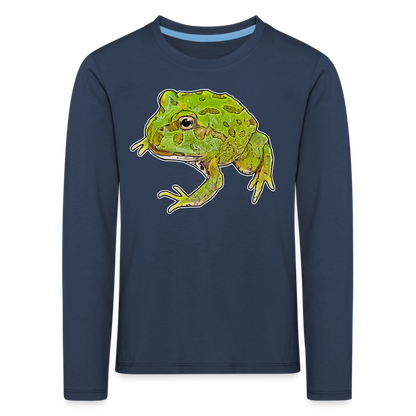 Kinder Longsleeve Ceratophrys cranwelli Peppermint Blue - Navy
