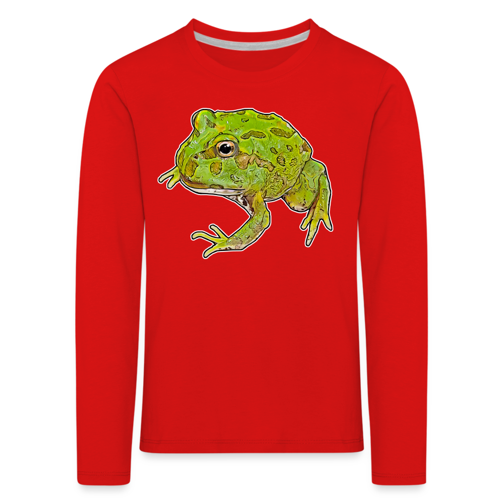 Kinder Longsleeve Ceratophrys cranwelli Peppermint Blue - Rot