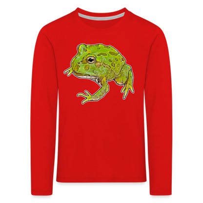 Kinder Longsleeve Ceratophrys cranwelli Peppermint Blue - Rot