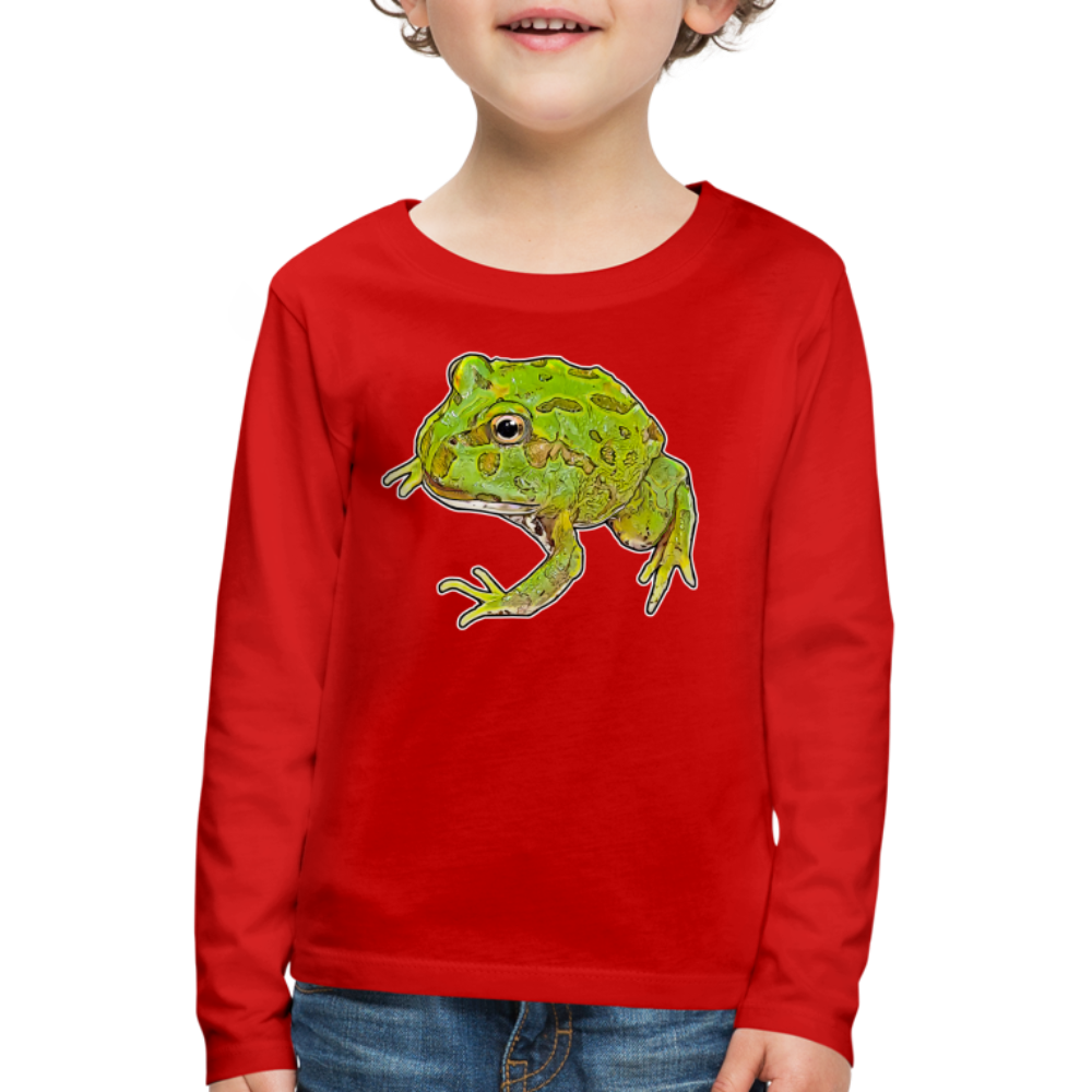 Kinder Longsleeve Ceratophrys cranwelli Peppermint Blue - Rot