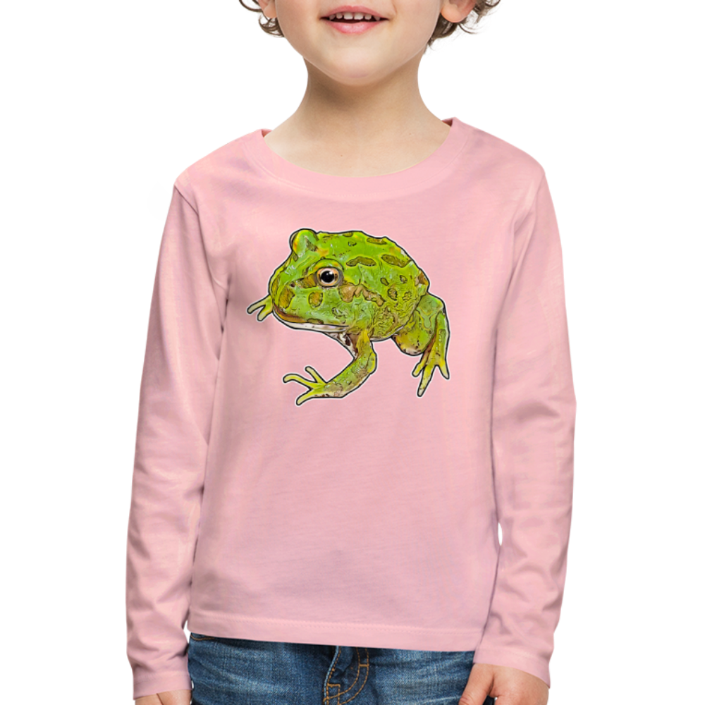 Kinder Longsleeve Ceratophrys cranwelli Peppermint Blue - Hellrosa