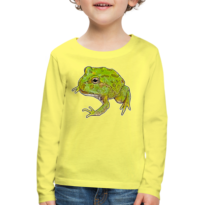 Kinder Longsleeve Ceratophrys cranwelli Peppermint Blue - Gelb